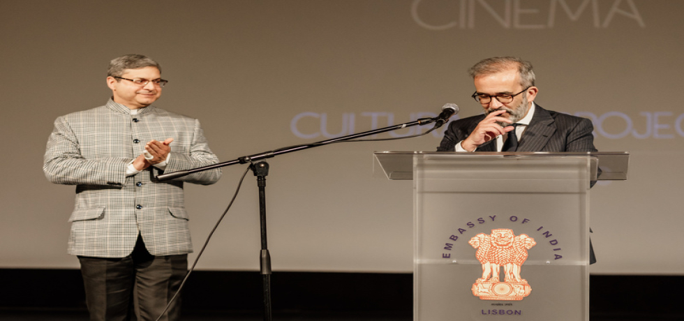 The launch of year-long Celebration of 50 years of diplomatic relations between India and Portugal, inagurated with a three day film festival by FM Paulo Rangel